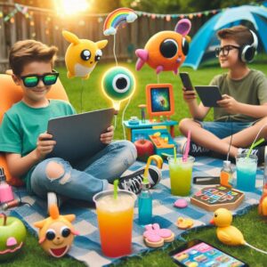 tech activities outdoor for kids