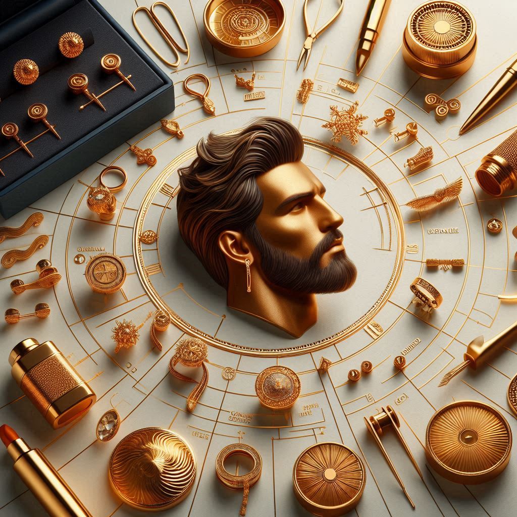 gold earrings for men
